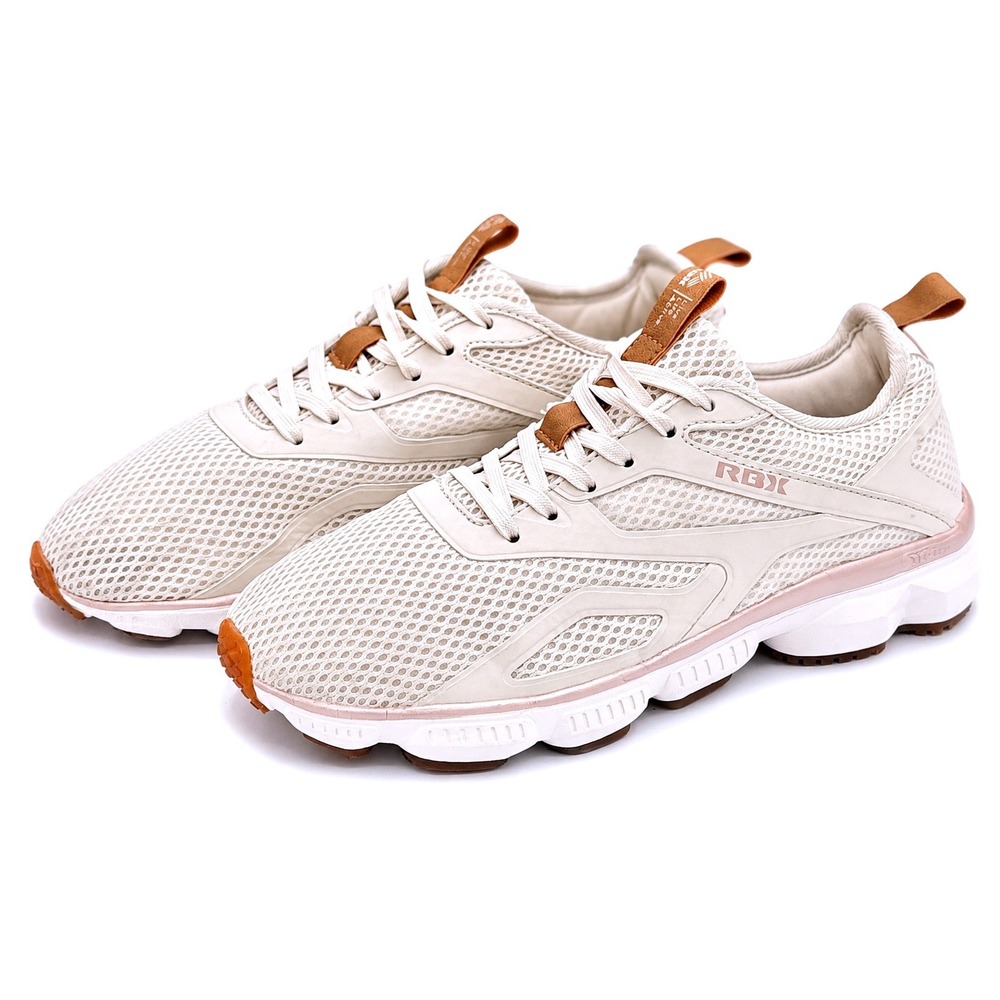 RBX‎ Womens Size 8.5W Wide Cream Pink Walking Training Athletic Shoes Sneaker